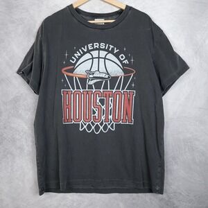 University Of Houston Shirt Mens Large Black Homefield Basketball Space Graphic